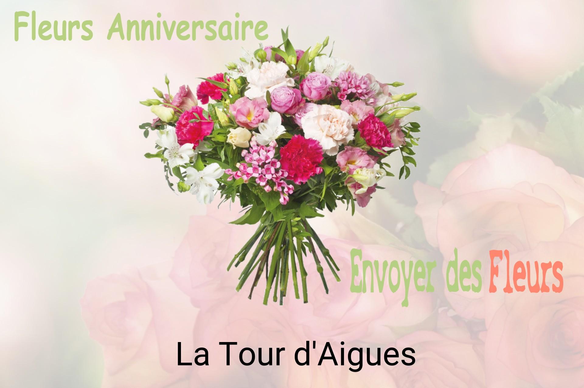 Bouquet de fleurs d’anniversaire livré à La Tour-d'Aigues
